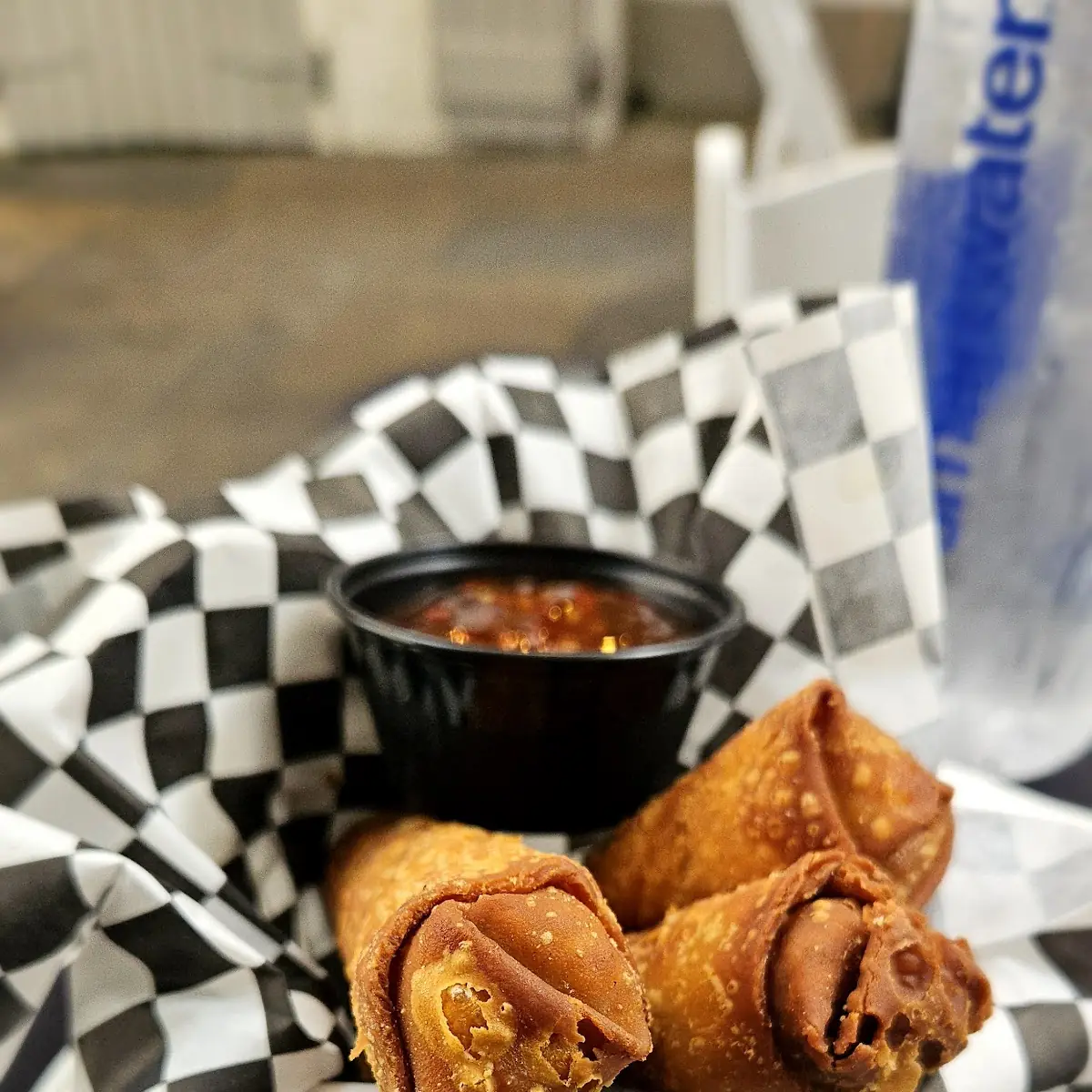 Boudin Egg Rolls