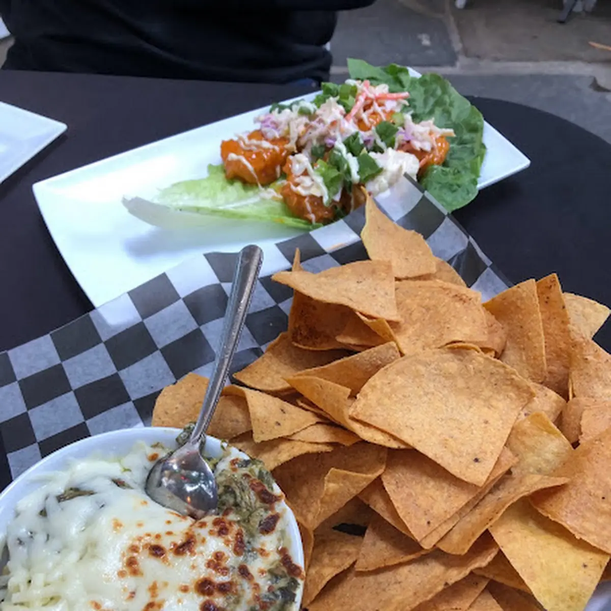 Spinach Dip and Chips