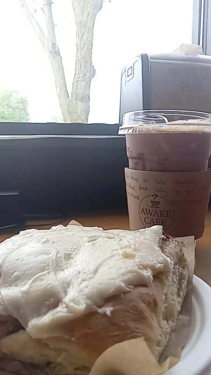 Coffee and Cinnamon Roll