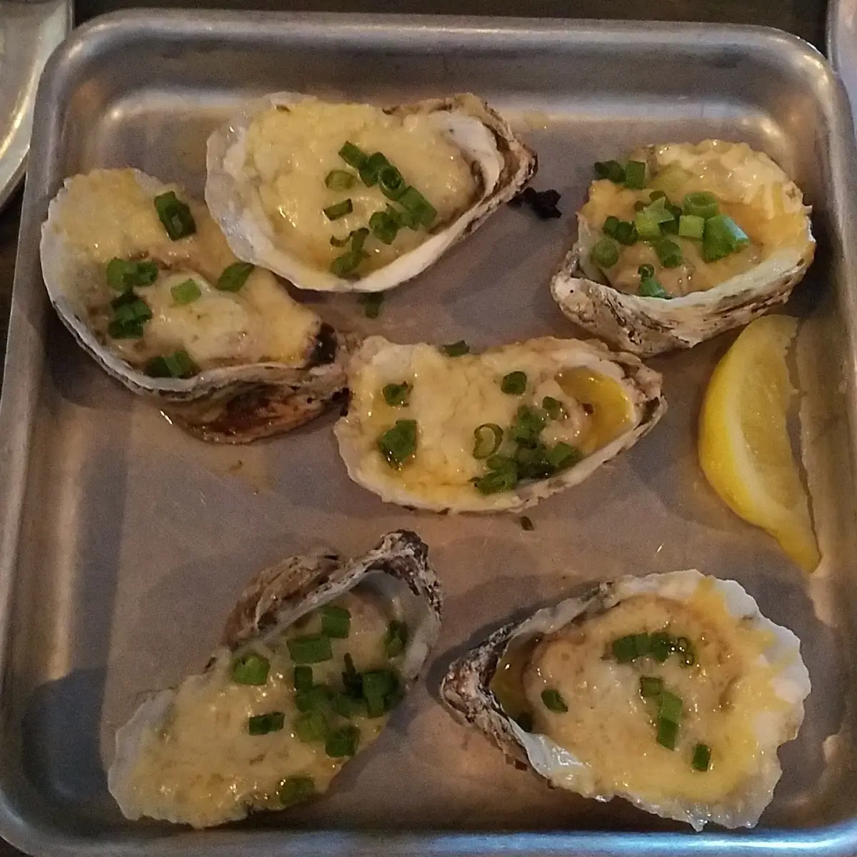 Grilled Oysters with Garlic Parmesan
