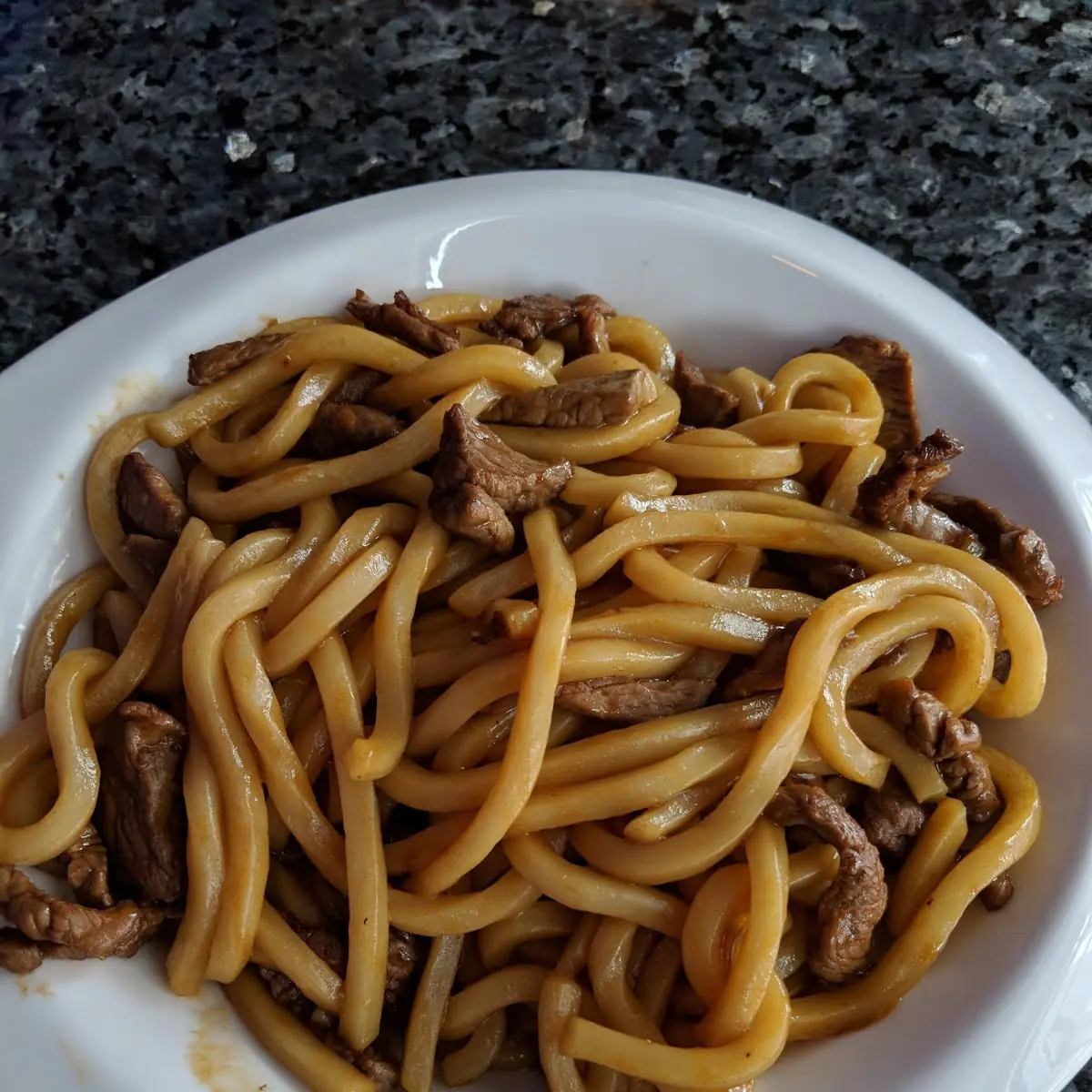 Beef Yaki Udon or Soba