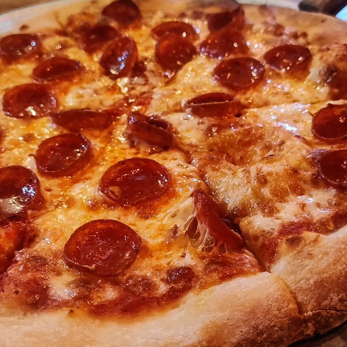 Vegan Cheese Pepperoni and Sausage Pizza