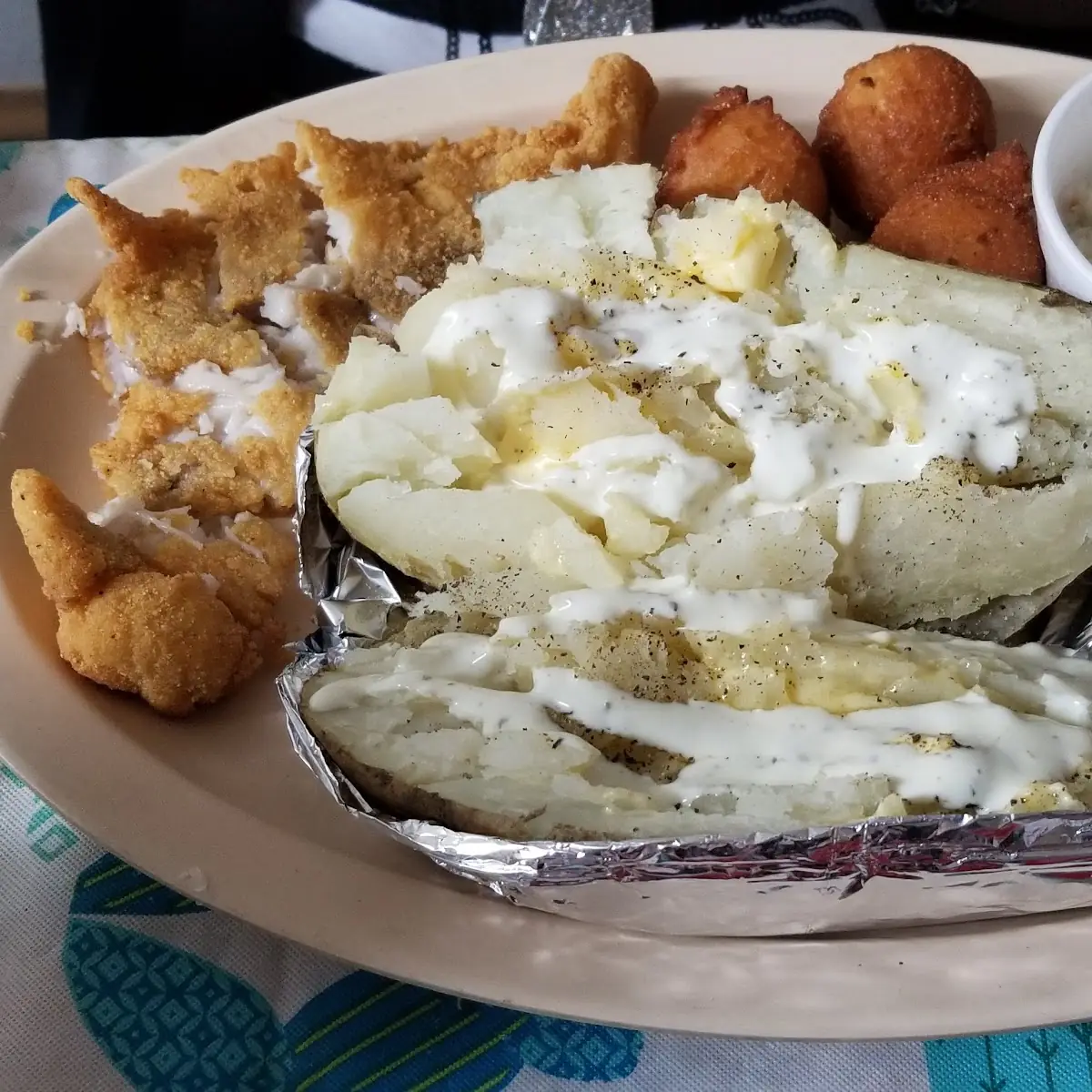 Fish and Baked Potato