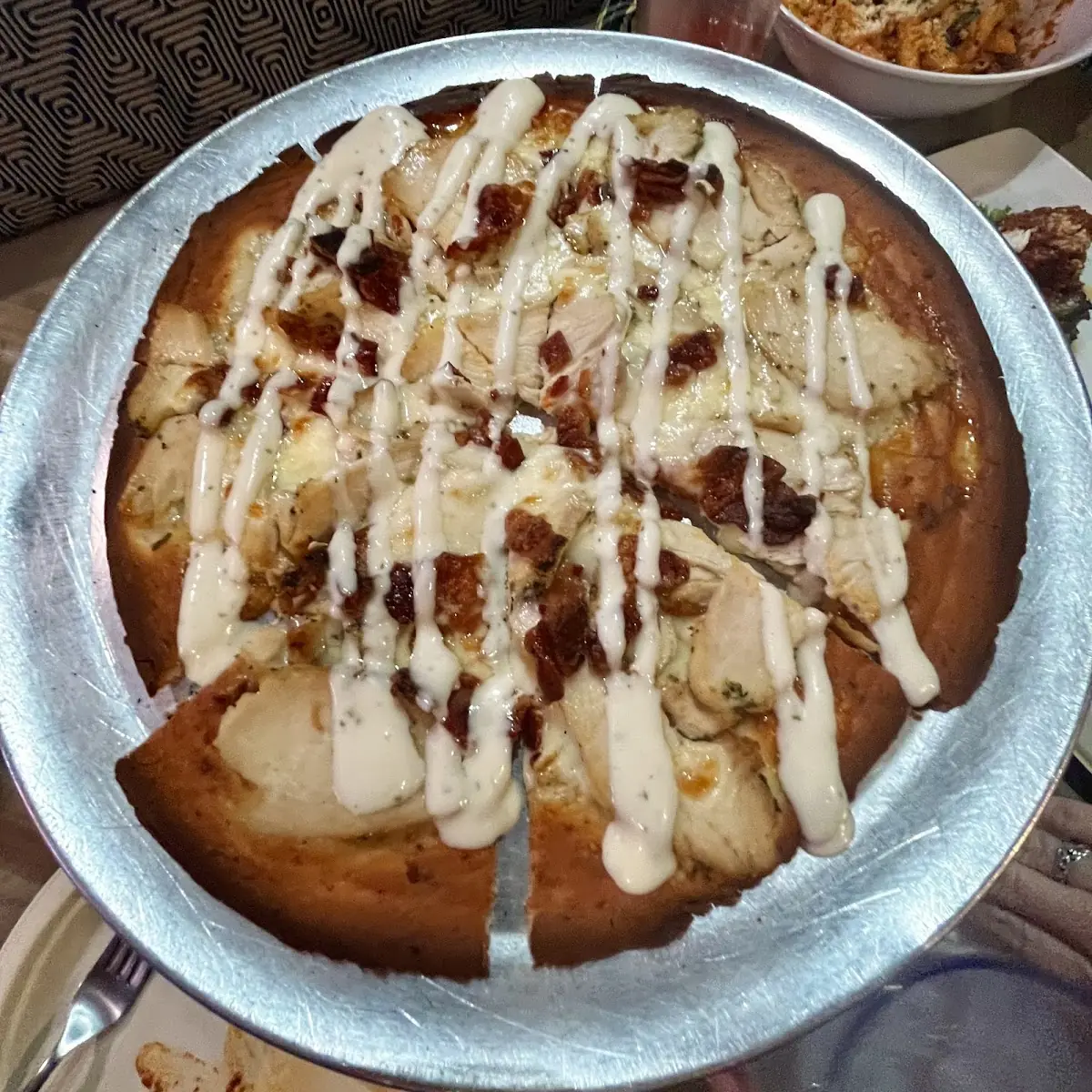 Chicken-Bacon Ranch Pizza