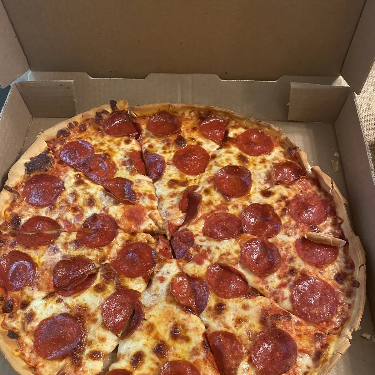 Thin Crust Pepperoni Pizza
