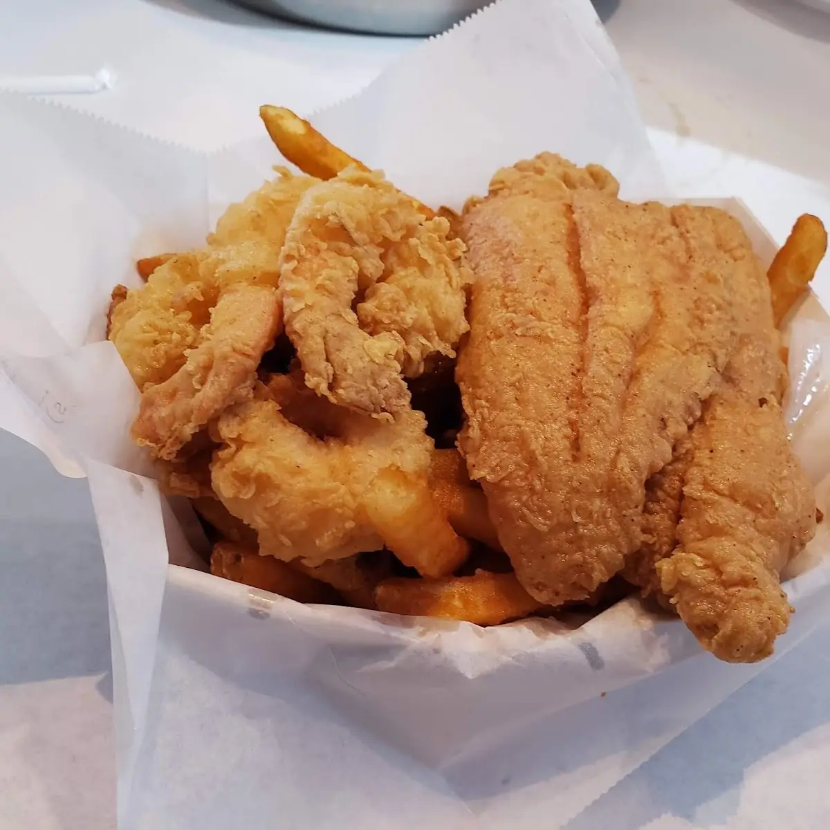 Catfish and Shrimp Basket