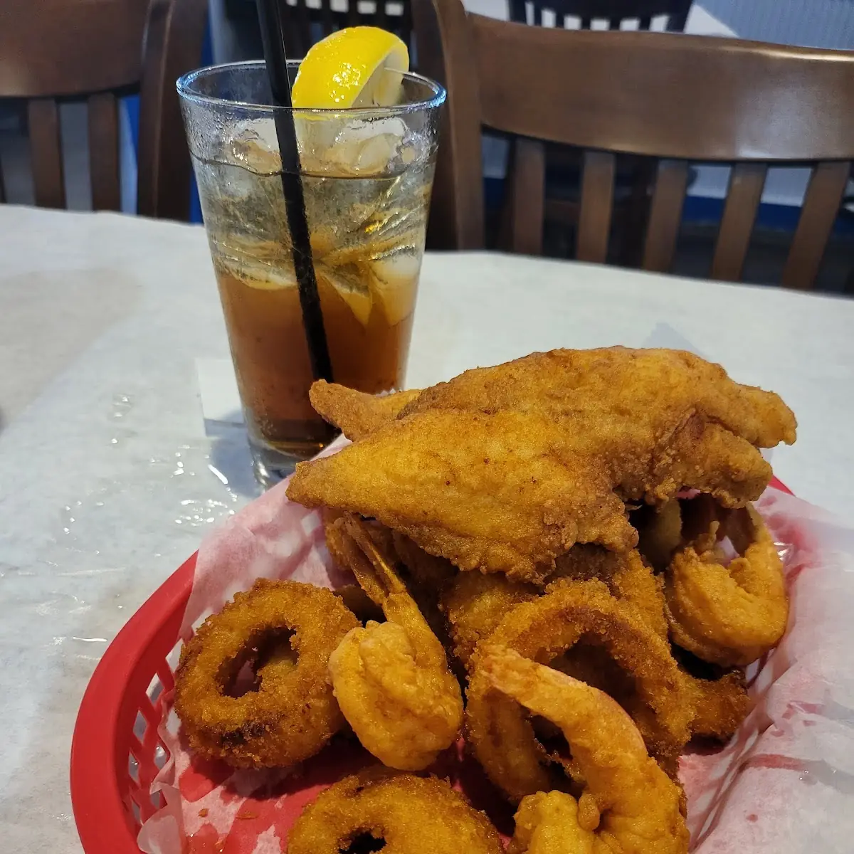 Fried Catfish & Onion Rings