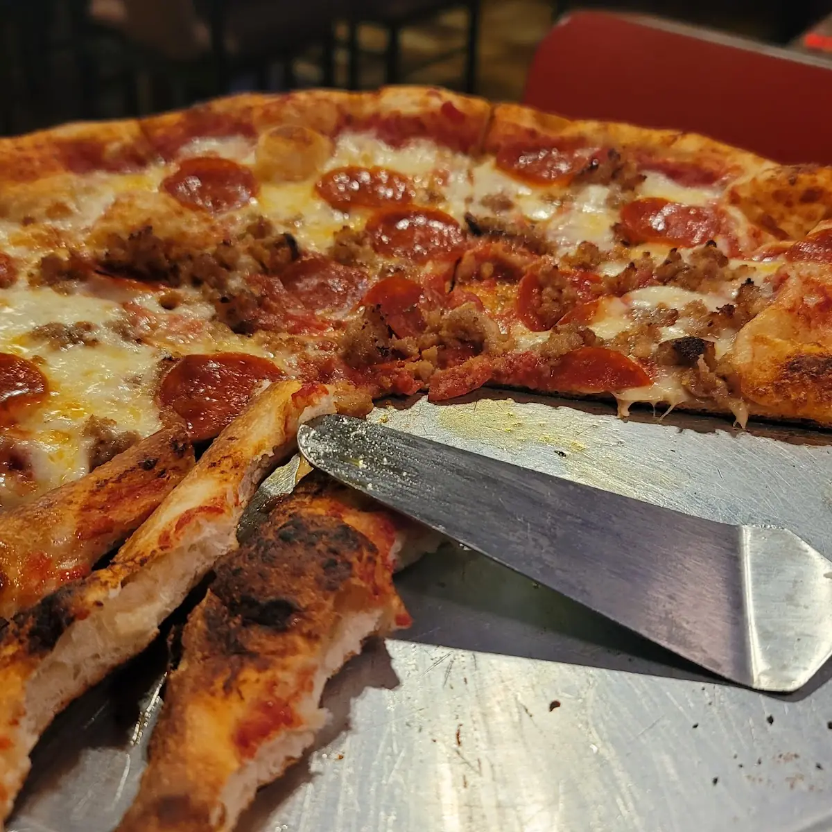 Pepperoni and Sausage Pizza