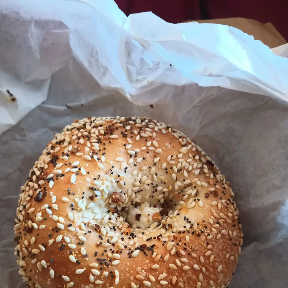 Everything Bagel with Cream Cheese