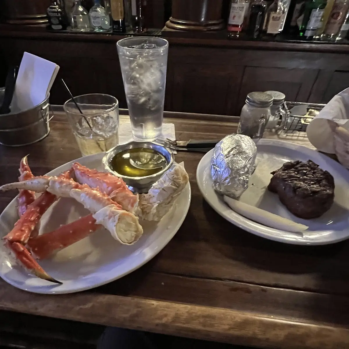 King Crab Legs & Filet Mignon