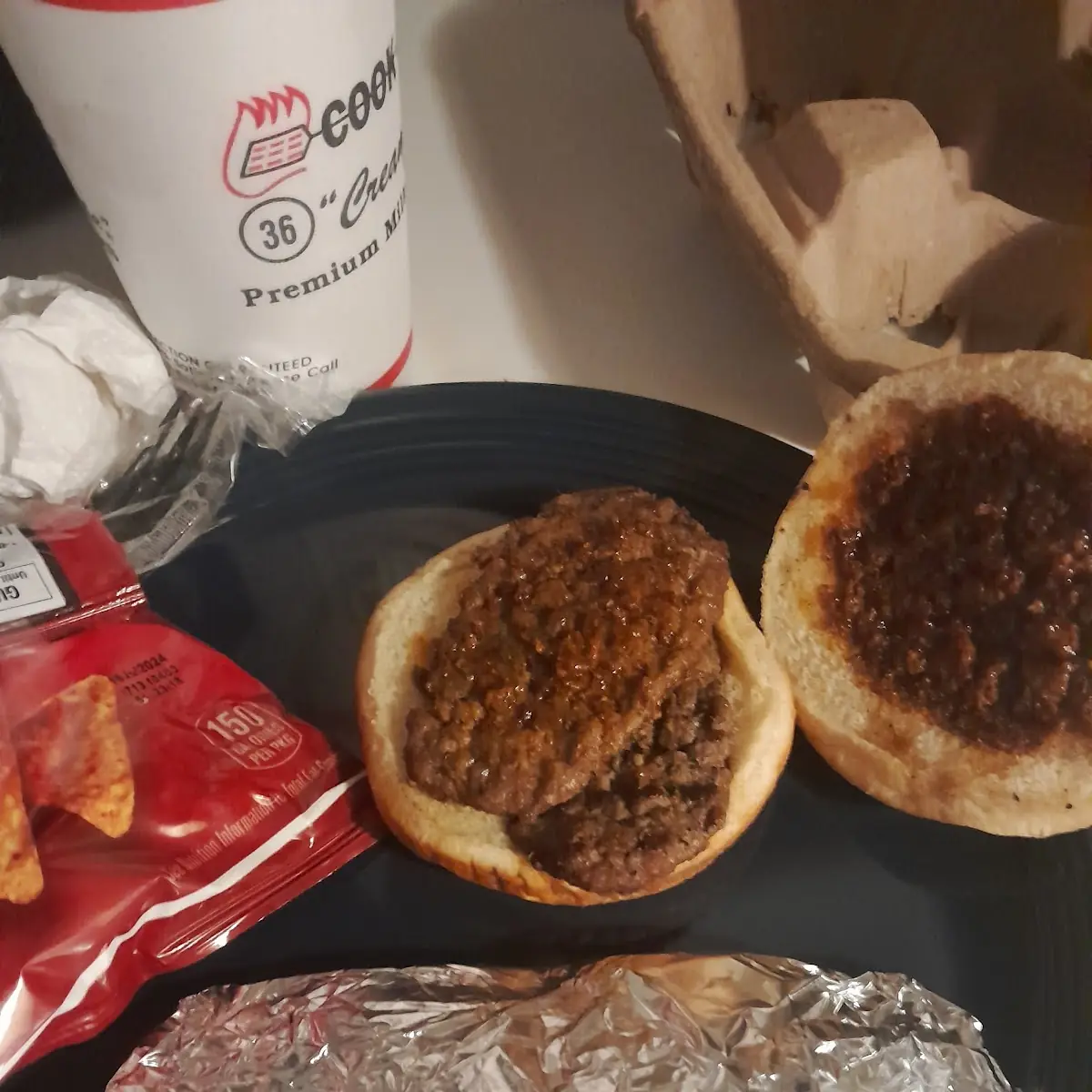 Double Burger Tray