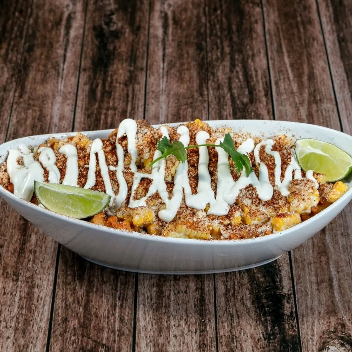 Elote Crusted Shrimp Tacos