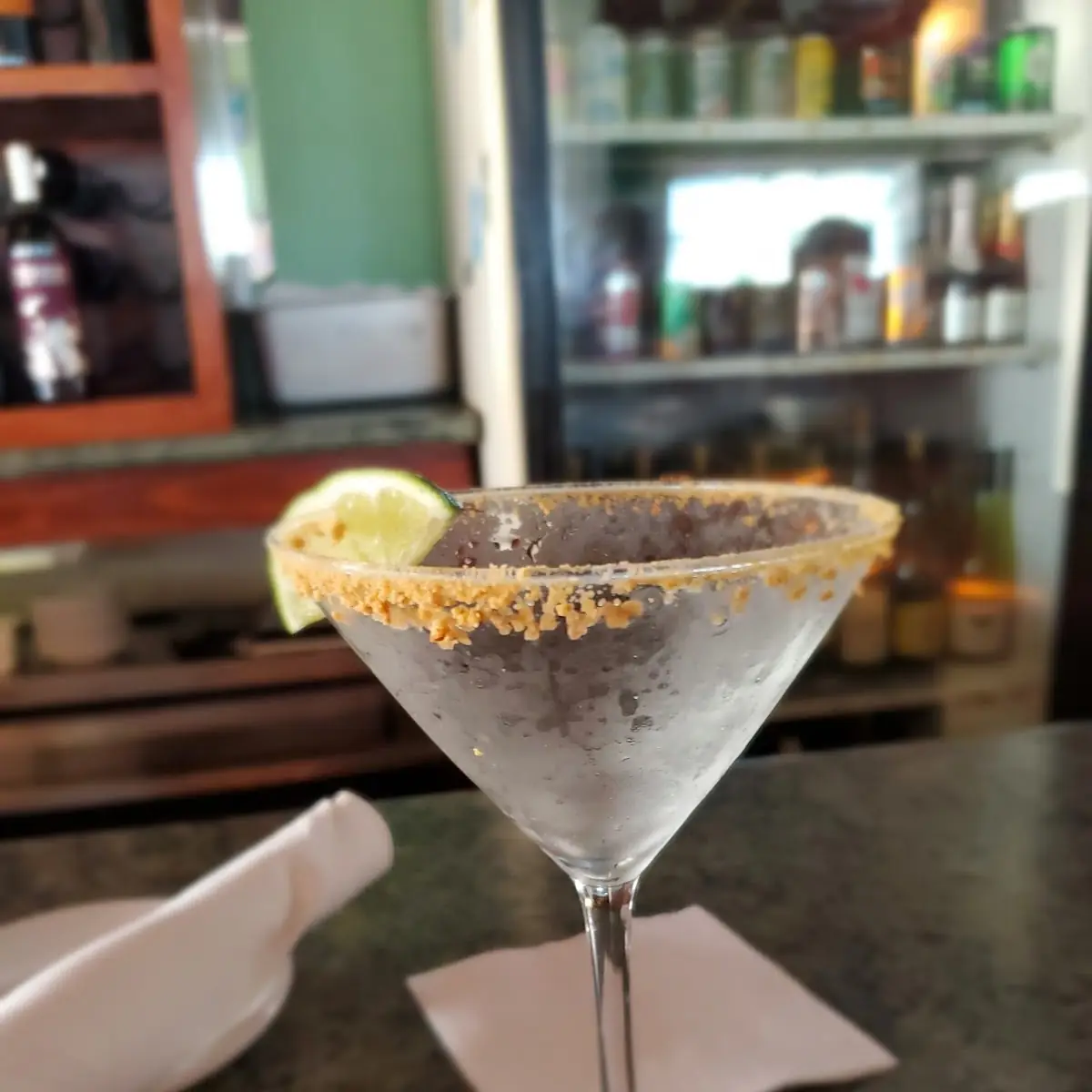 Key Lime Martini Glass
