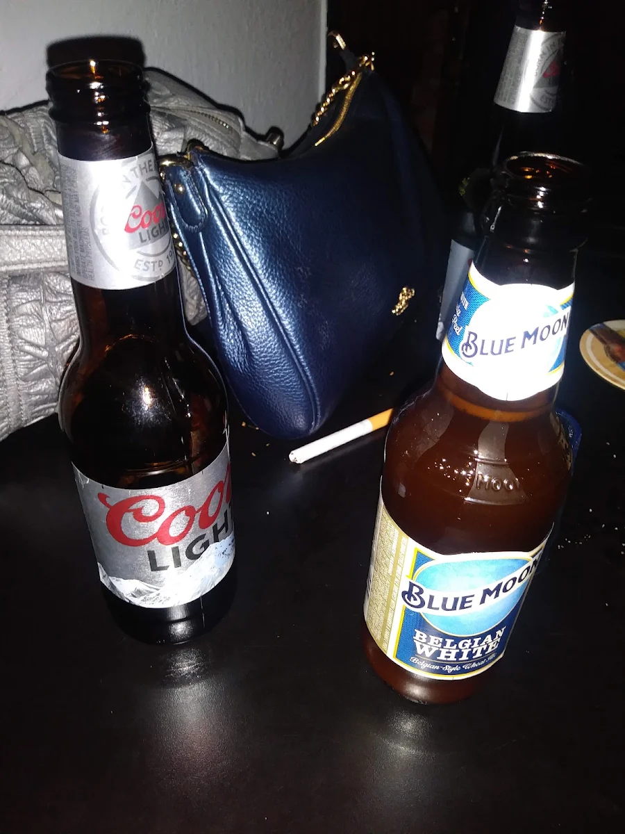 Coors Light and Blue Moon Belgian White