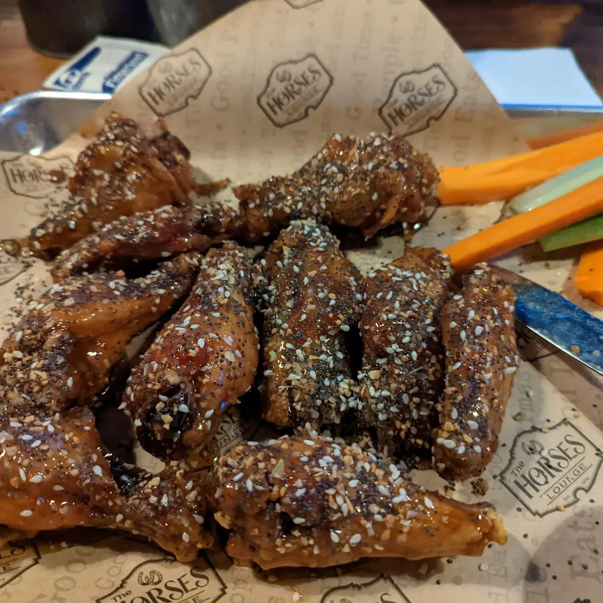 Spicy Everything Bagel Chicken Wings