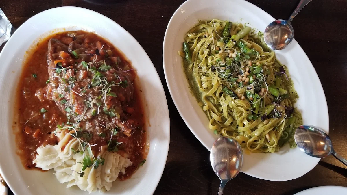 Lamb Shank & Fettuccine Alfredo