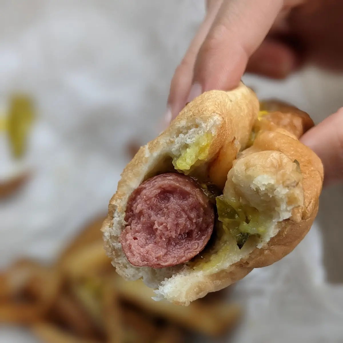 Hot Dog with Fries