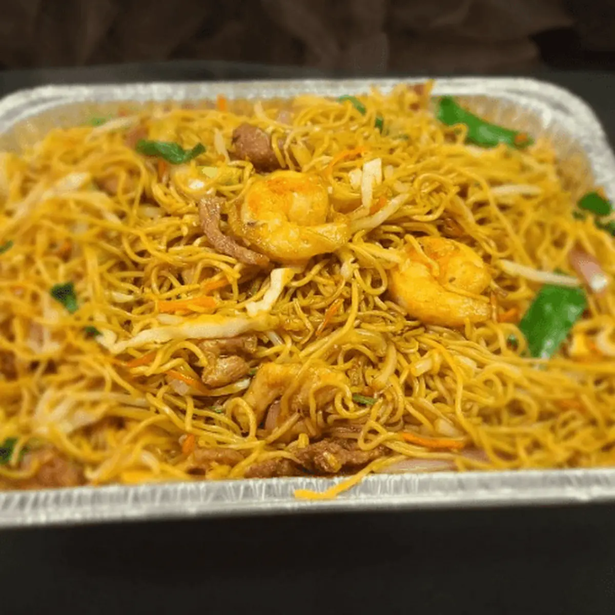 Shrimp Chow Mein Tray