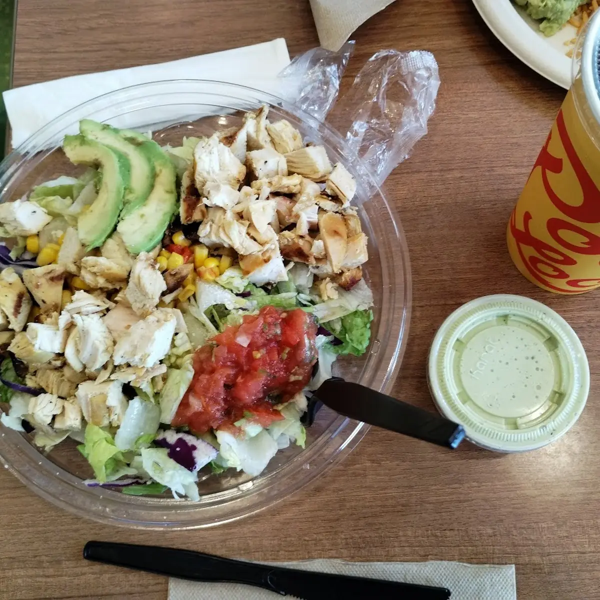 Double Chicken Avocado Salad