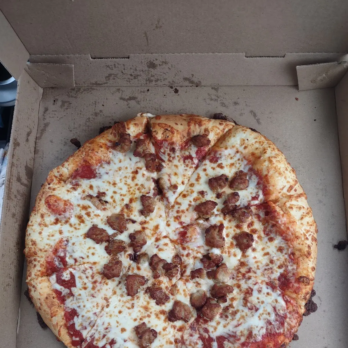 Extra Most Bestest Sausage Pizza Same Sausage as Normal Pizza More Money