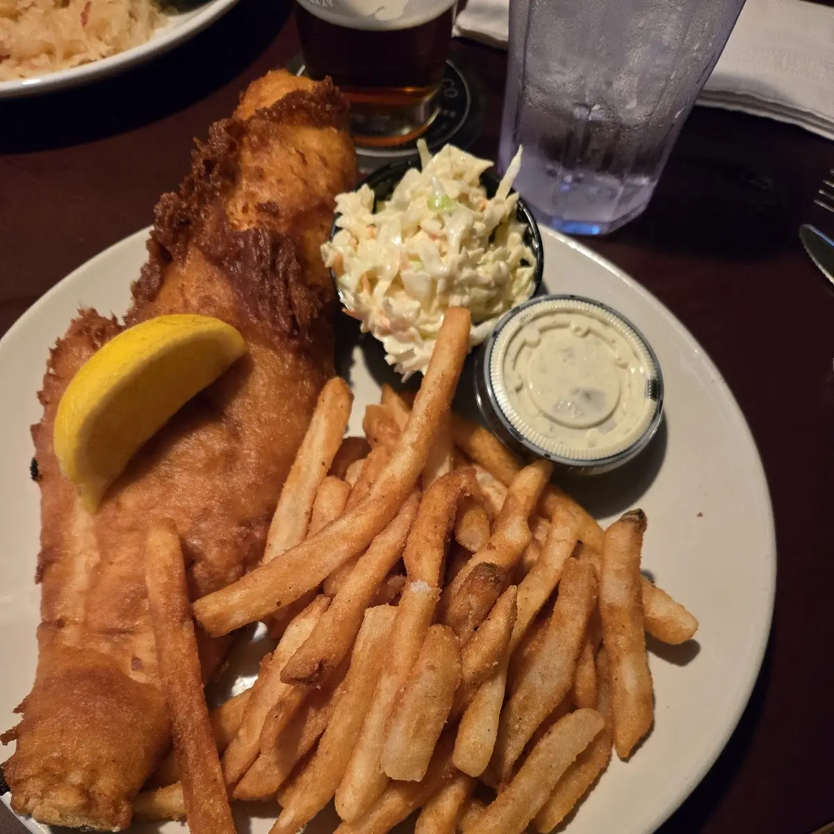 Beer Battered Fish Fry with Fries