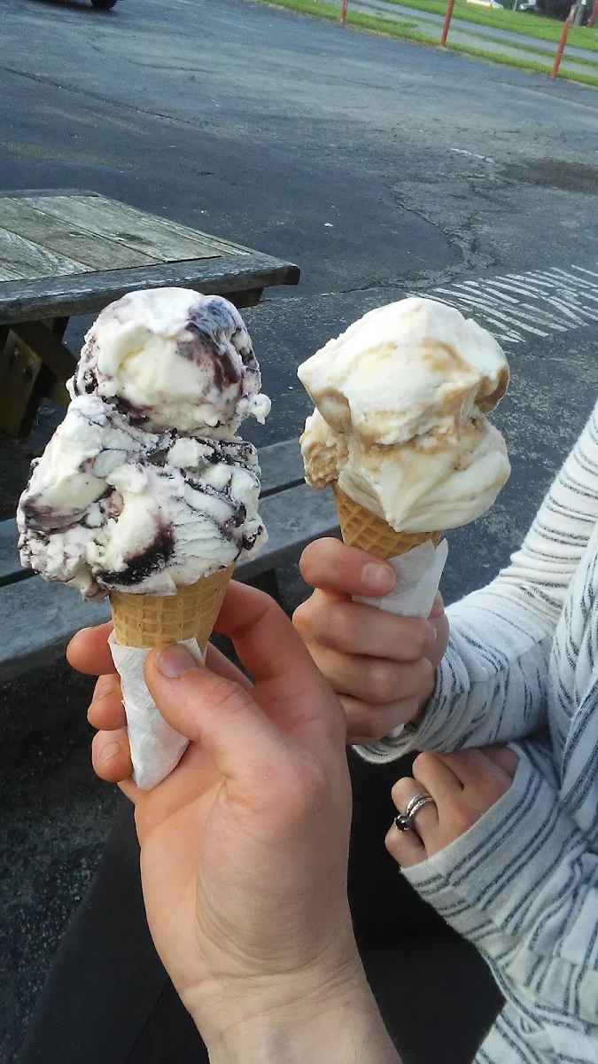 Black Raspberry Cheesecake and Butterscotch Ripple