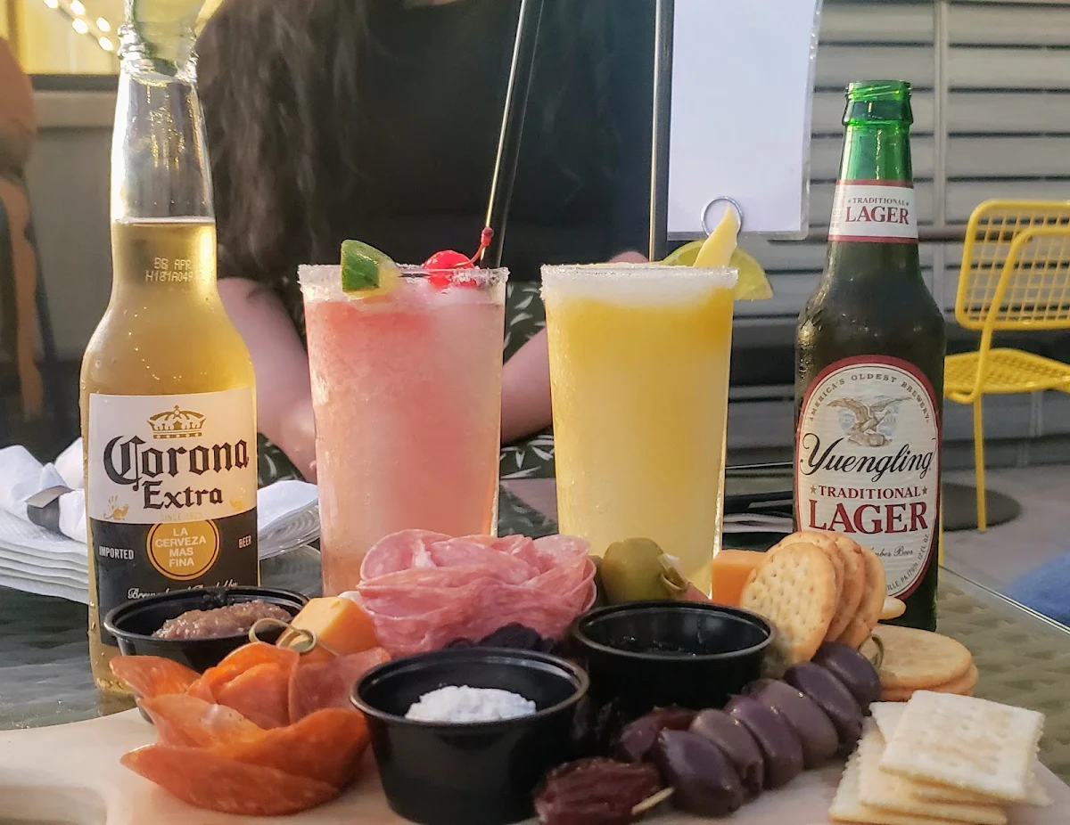 Margaritas Charcuterie Board and Cold Beers