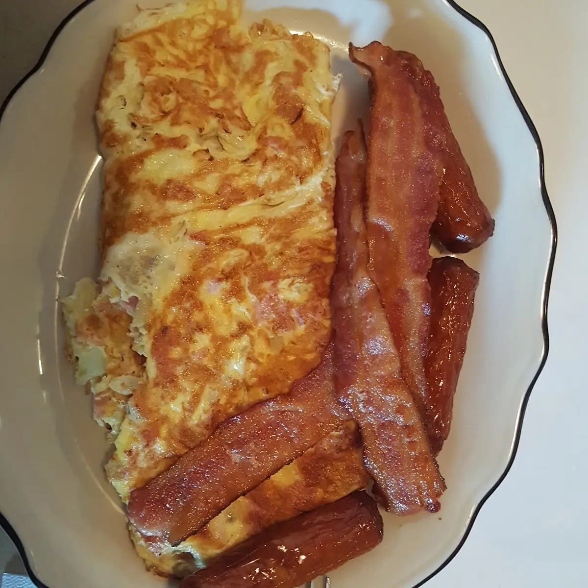 Western Omelette and Bacon, Hi-Lite Restaurant