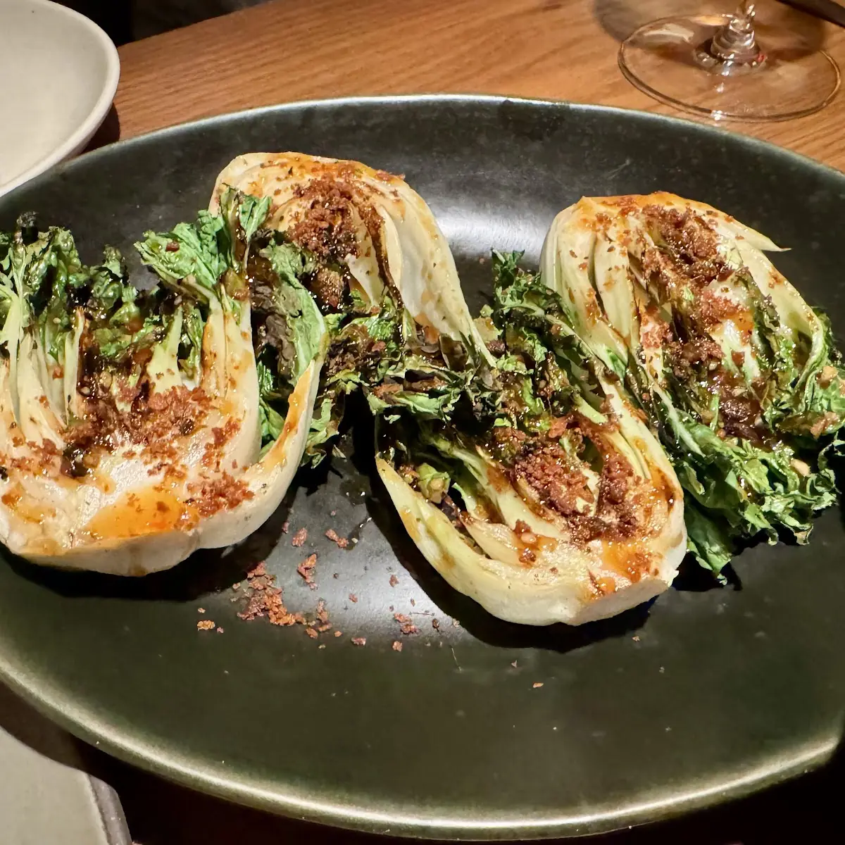 Grilled Baby Bok Choy