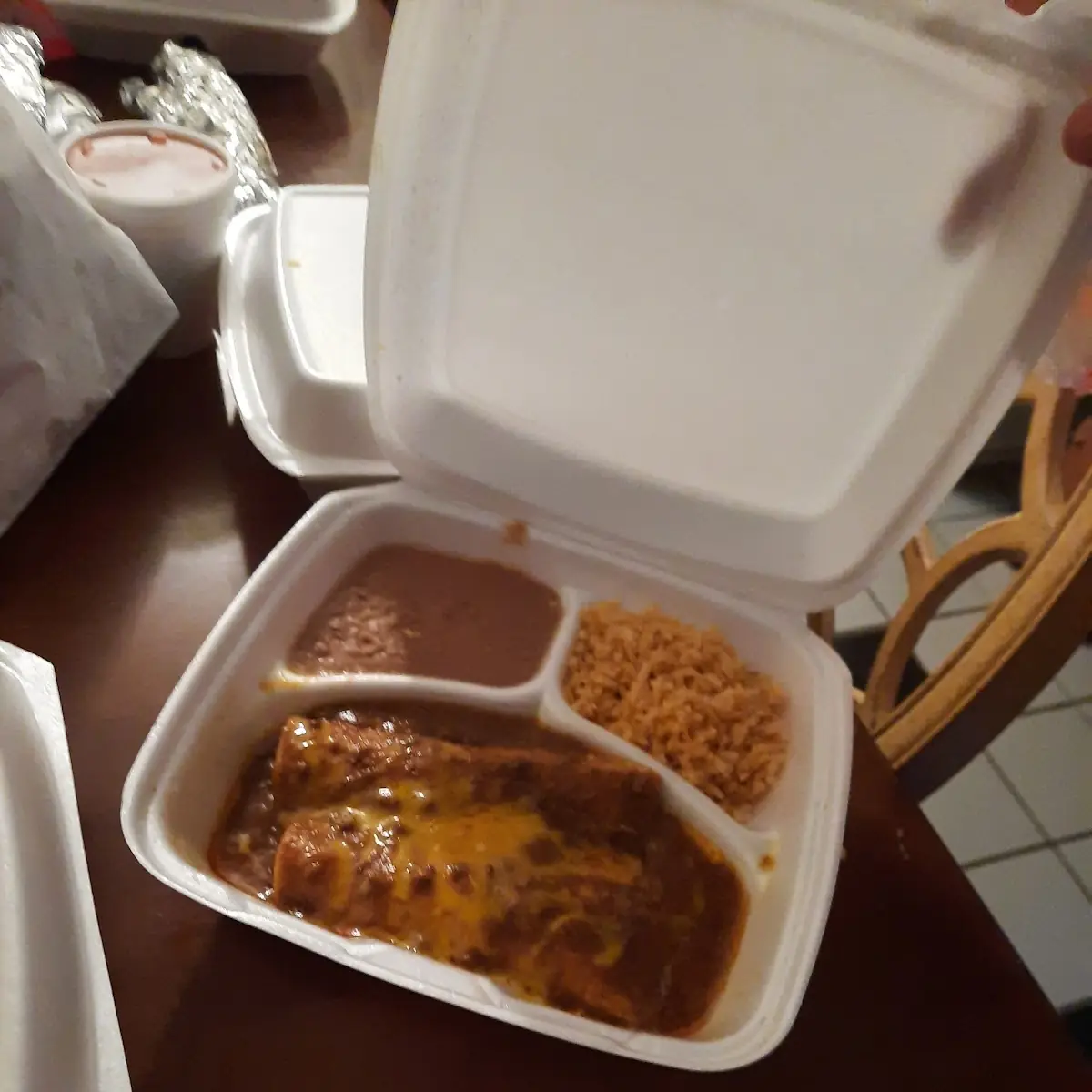 Cheese Enchiladas with Guisada Beef Tips