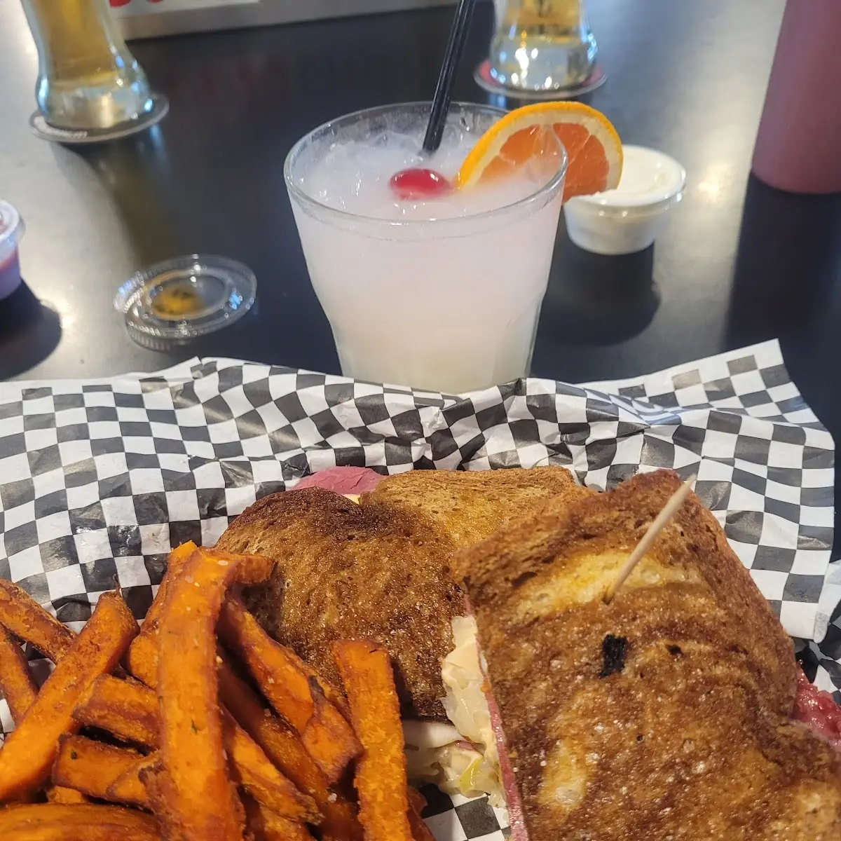 Sweet Potato Fries and Rueben Sandwich
