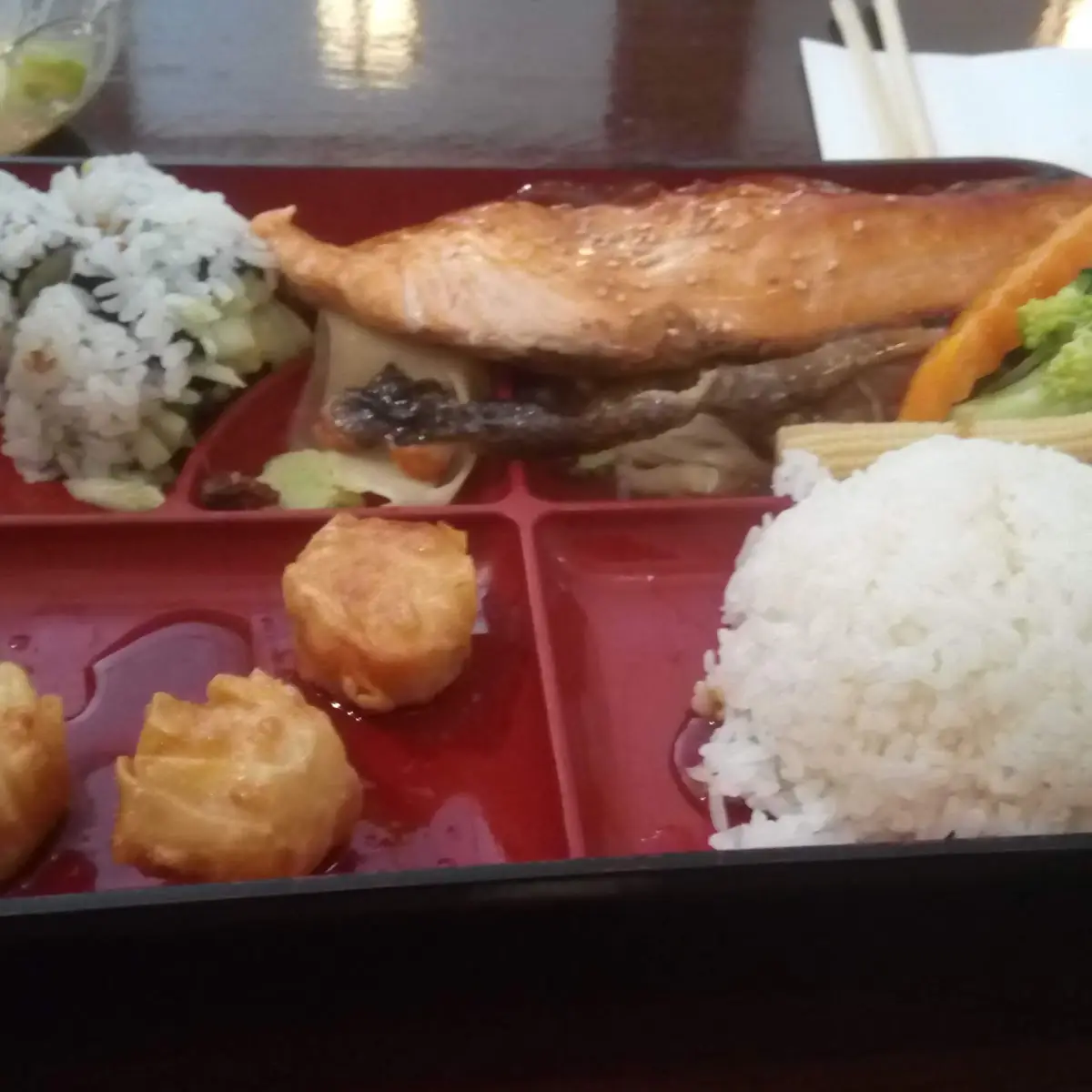 Salmon Teriyaki Bento Box