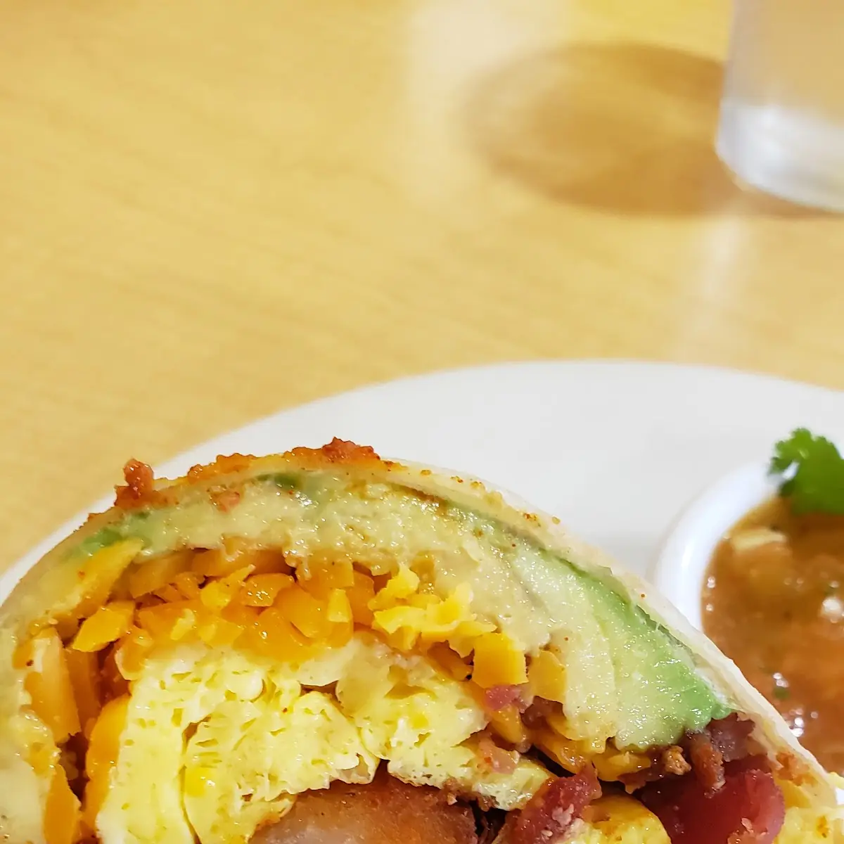 Breakfast Burrito with Avocado