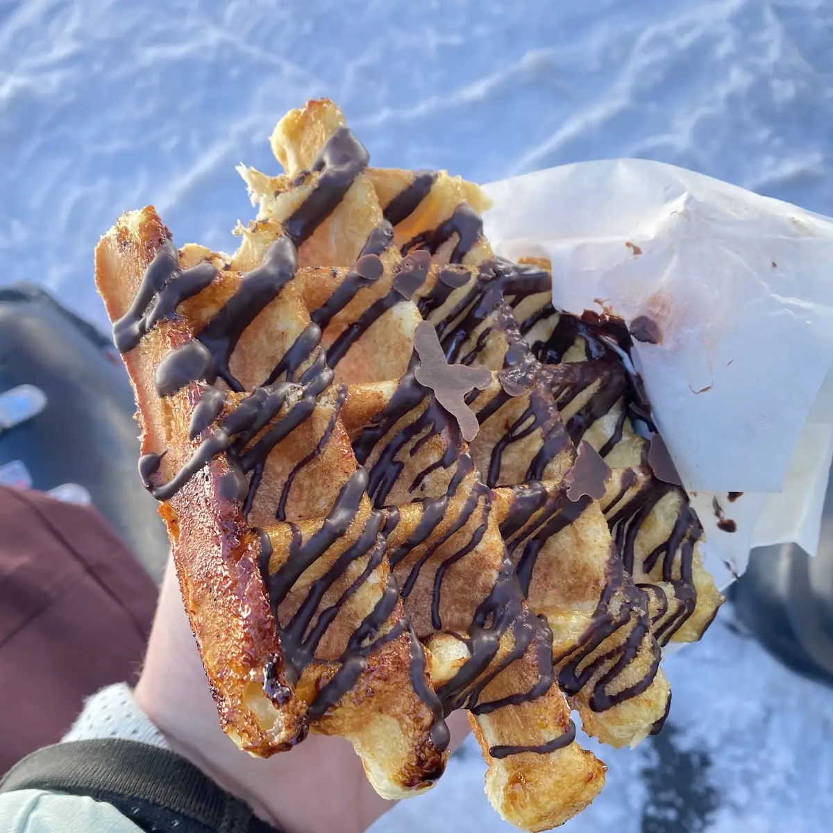 Belgian Waffle with Chocolate