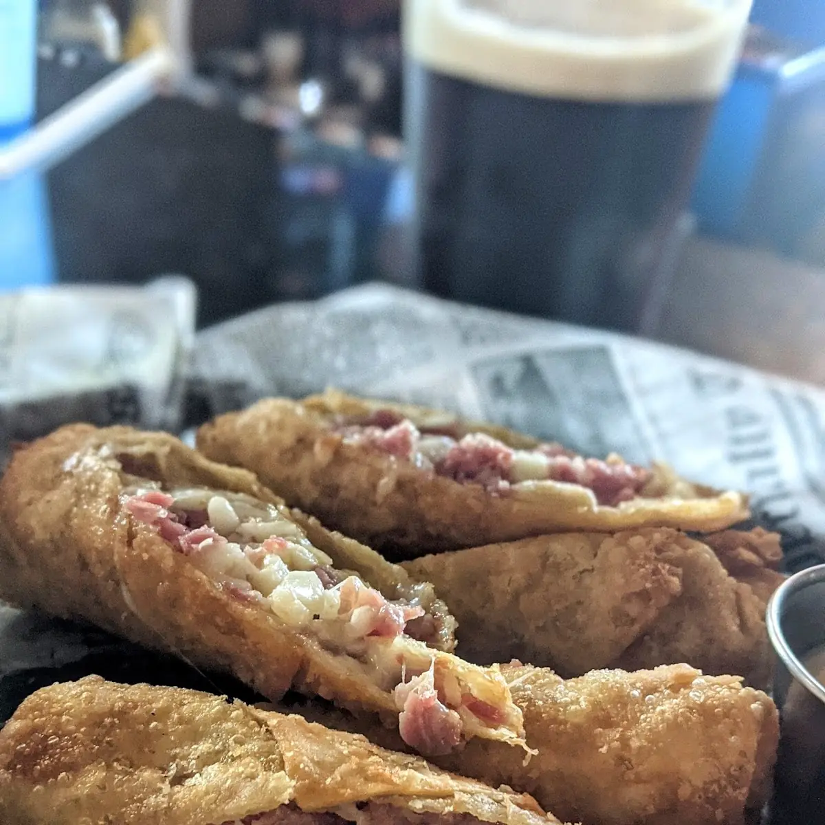 Reuben Egg Rolls