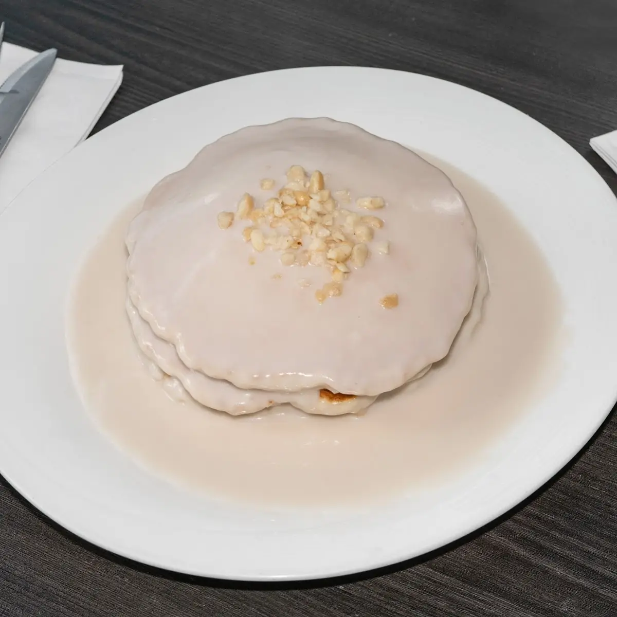 Cream Cheese Pancake with Walnuts