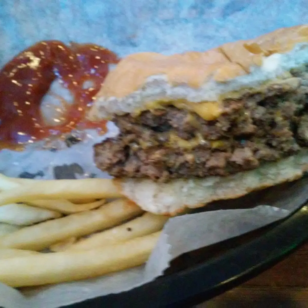 Burger and French Fries