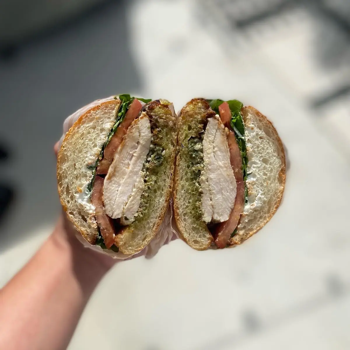 Pesto Chicken Sandwich
