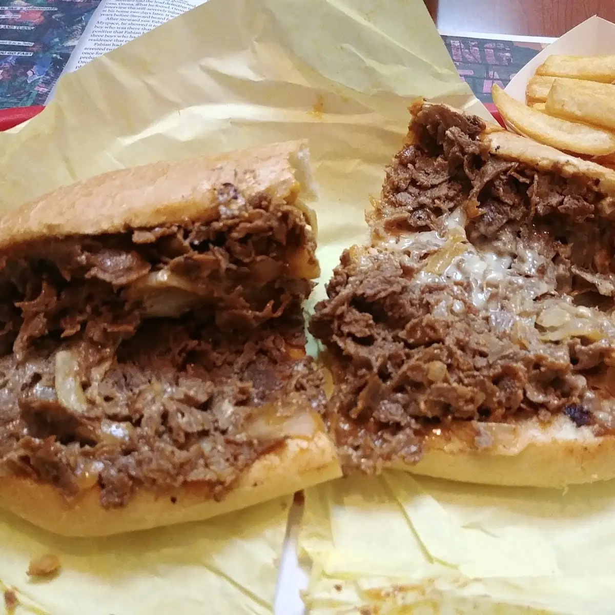 6in Philly Cheesesteak with Fries