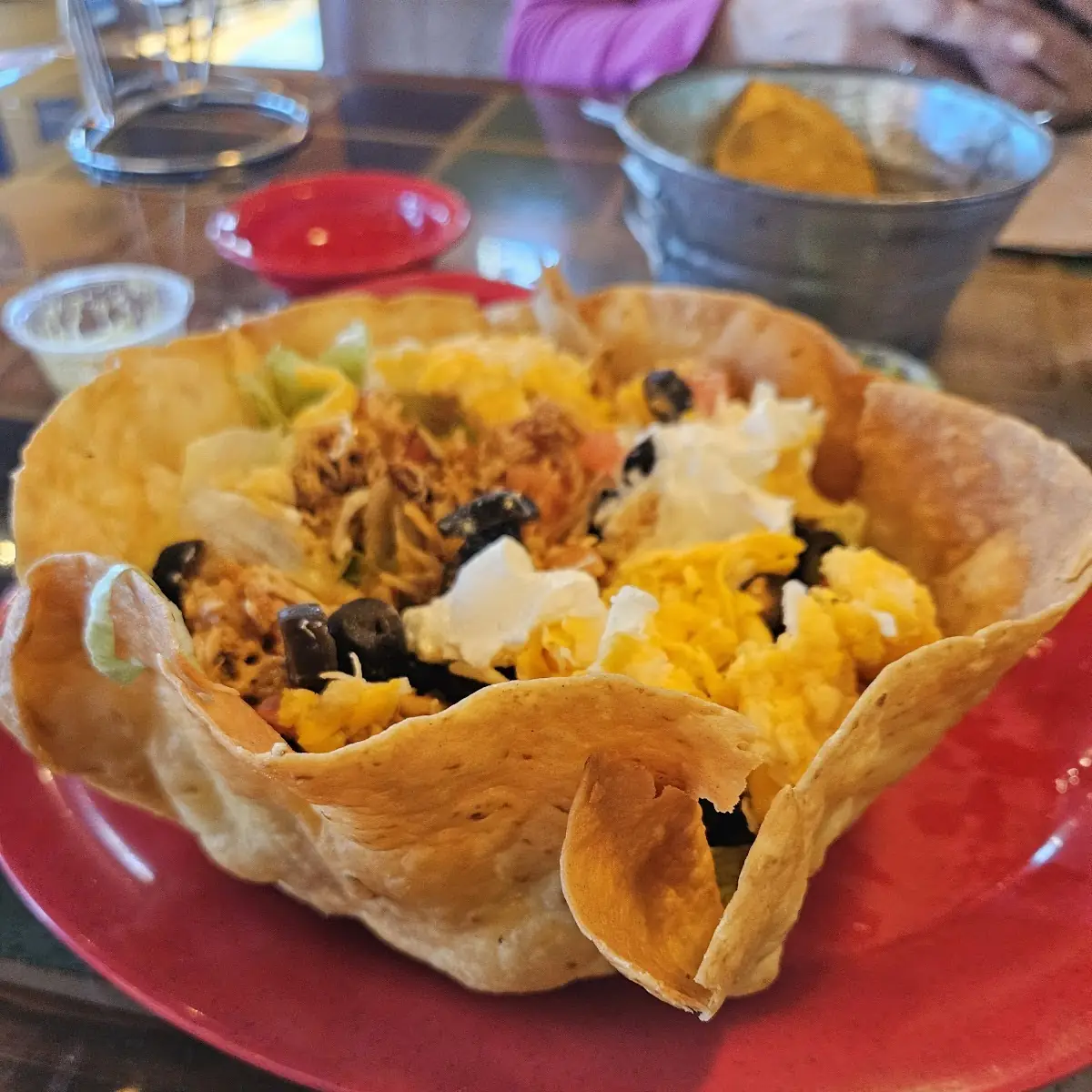 Pulled Chicken Taco Salad