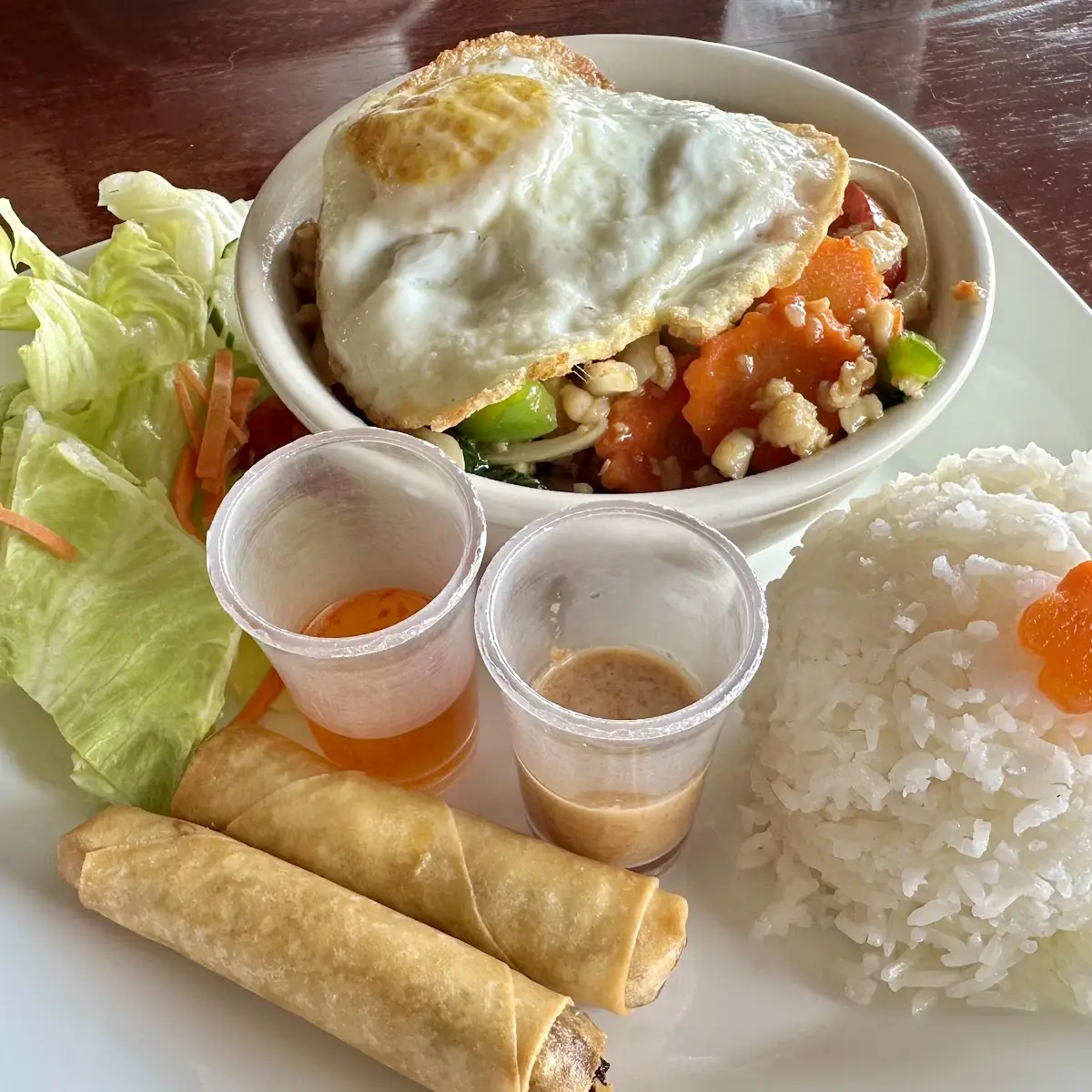 Thai Spicy Basil Chicken with Fried Egg