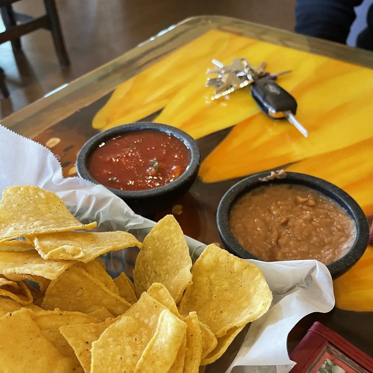 Refried Beans with Chips