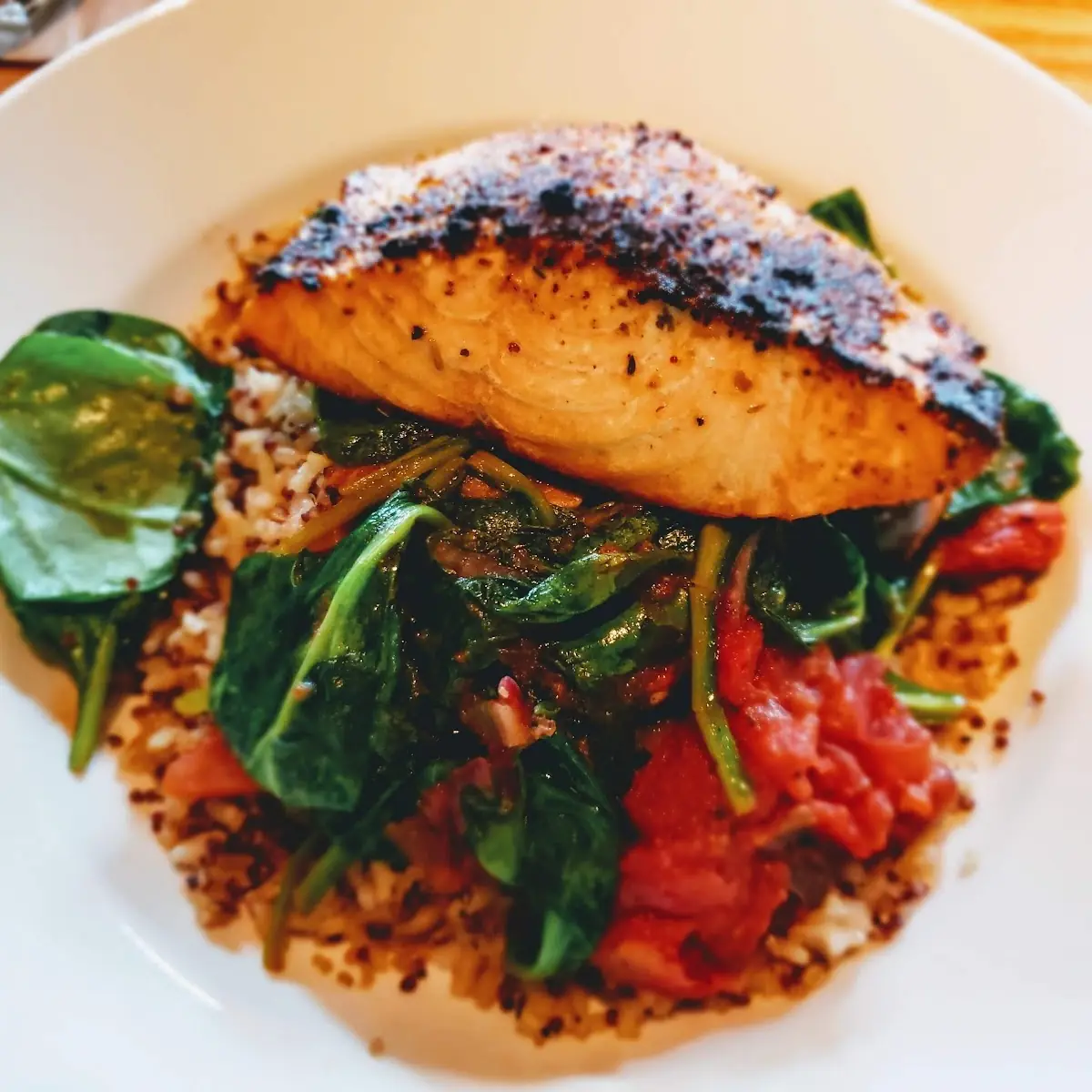 Enlightened Cherry Chipotle Glazed Salmon
