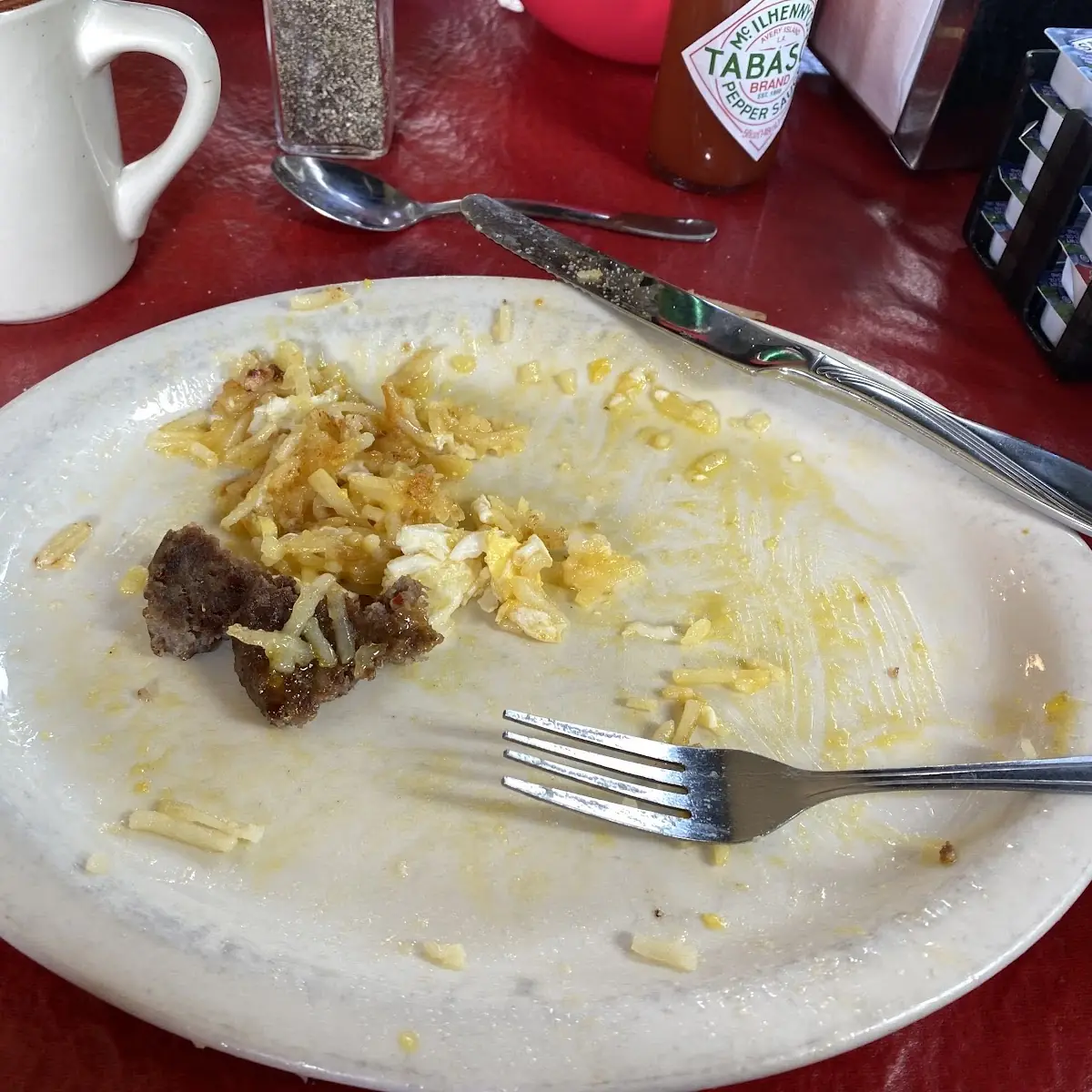 Eggs w Sausage Patty