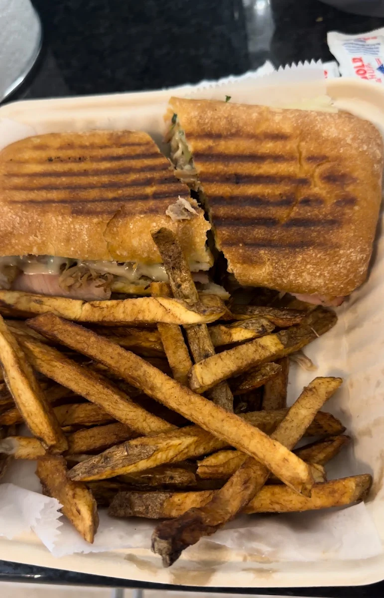 Cuban Panini with Fries