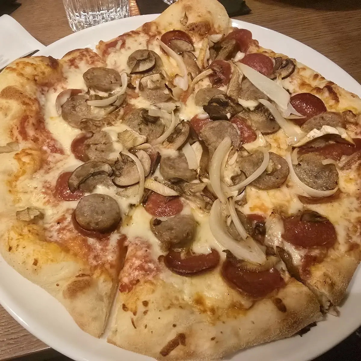 Sausage Pepperoni Pizza