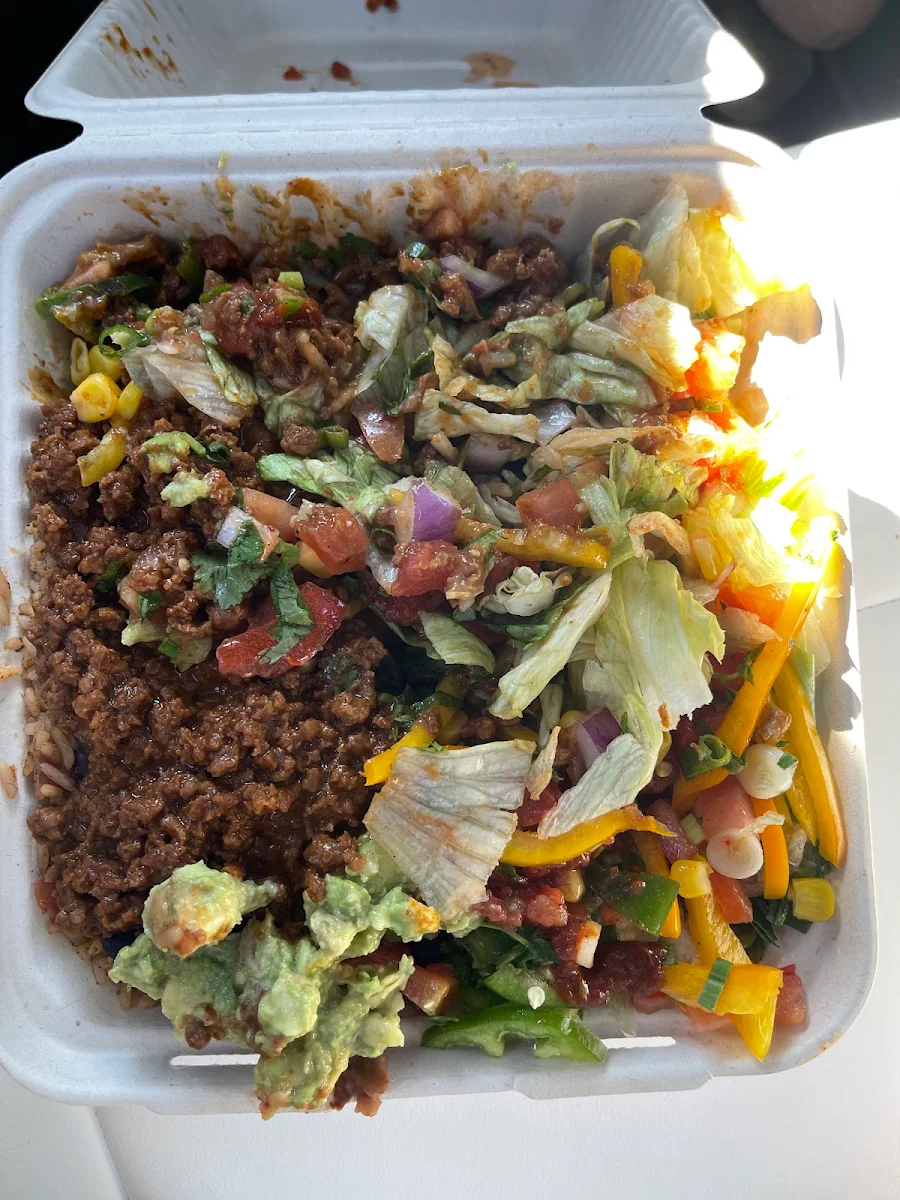 Vegan Naked Burrito with Veggie Ground, Burrito Boyz
