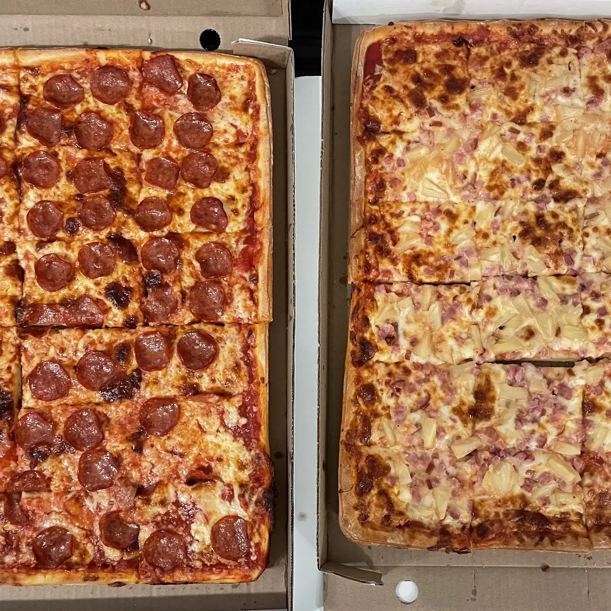 Pepperoni and Hawaiian Pizzas, Aurora's Westside