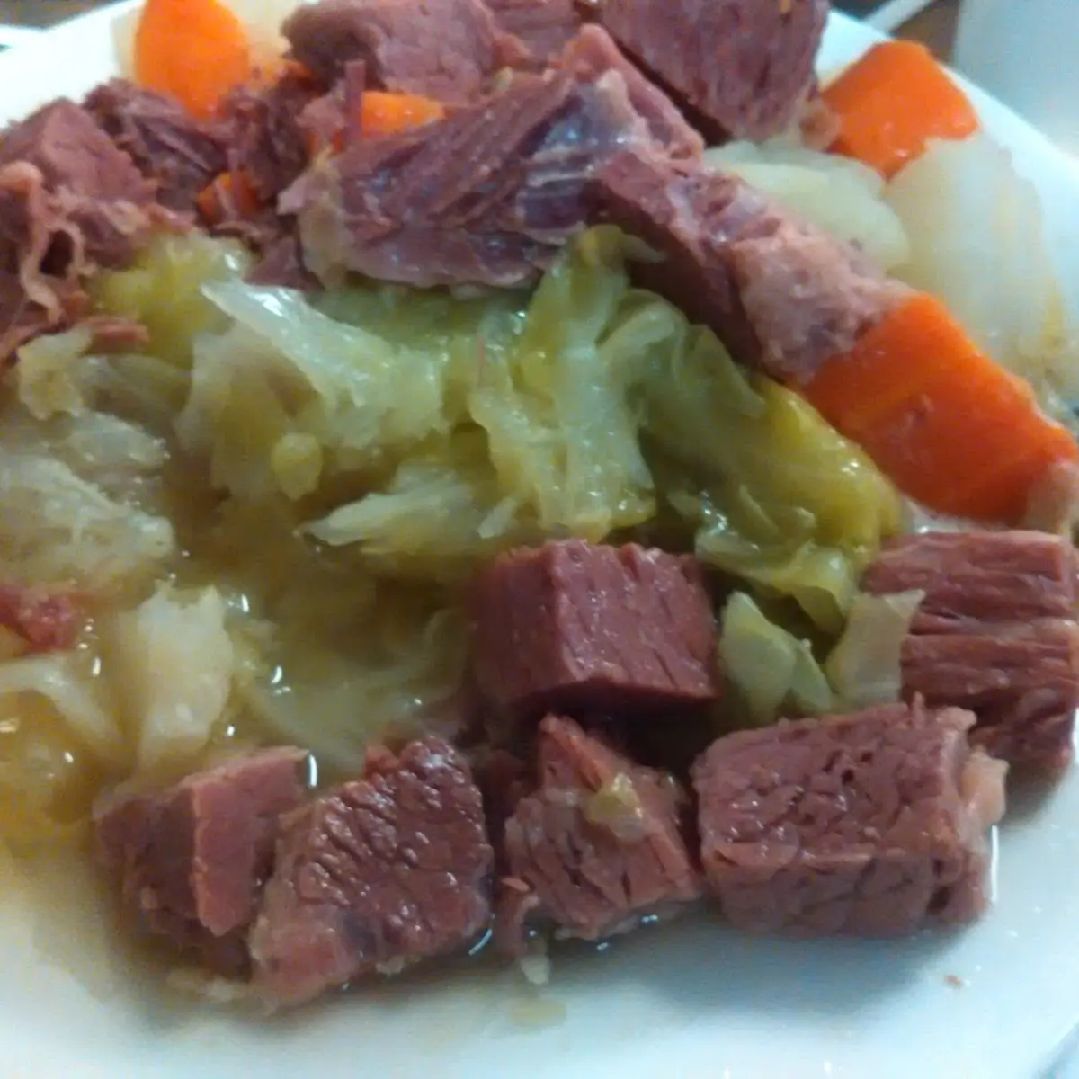 Corned Beef and Cabbage Dinner
