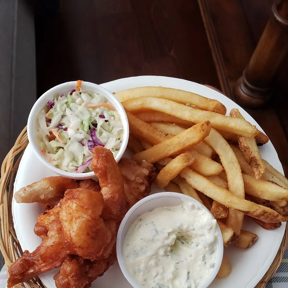Beer Battered Shrimp N' Chips